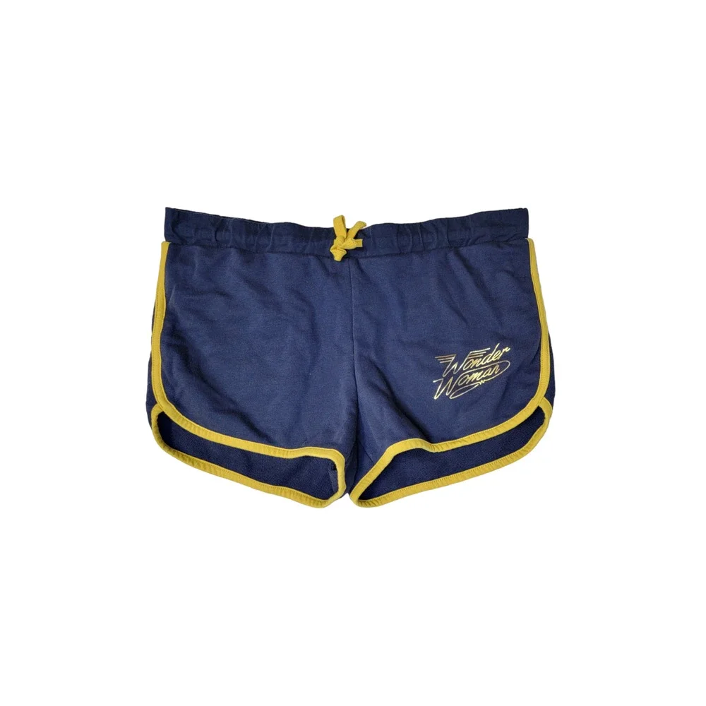 Her Universe DC Comics Wonder Woman 1984 Logo Soft Shorts Stretch Navy Blue Sz M - Picture 9 of 9